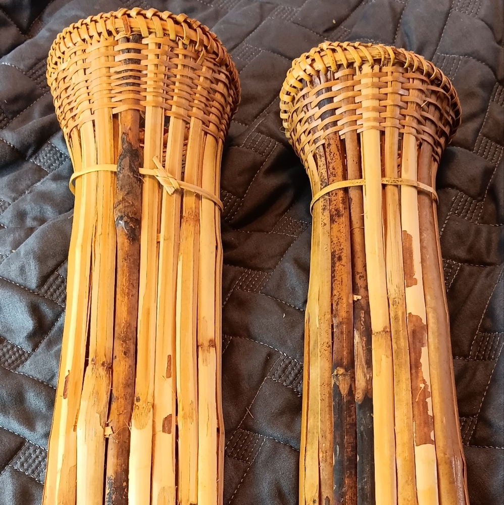 Vintage Bamboo Quiver/Scabbard holders
